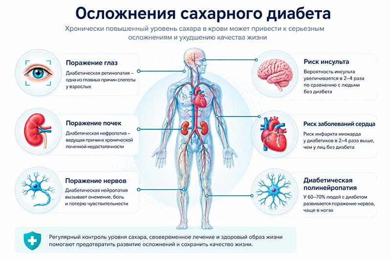 Синдром поздних осложнений сахарного диабета Синдром поздних осложнений сахарного диабета